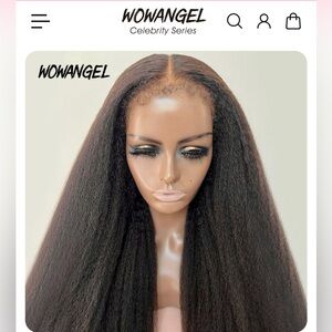 Human Hair 13x4 250 Density Kinky Straight Wig